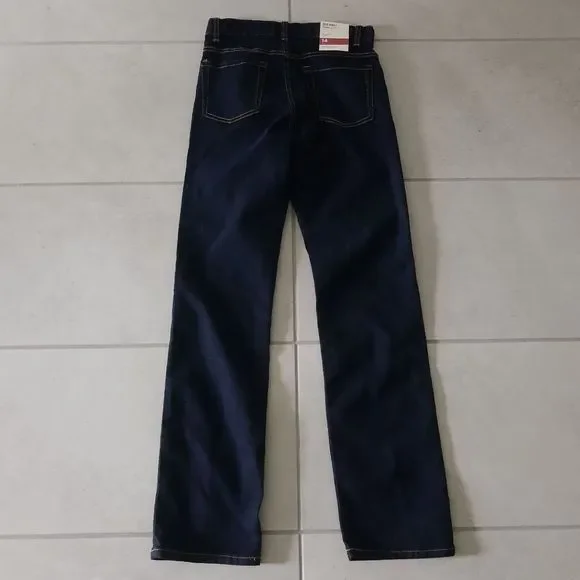 Dark Wash Slim Straight Jeans - Picture 2 of 4